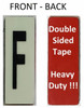 PHOTOLUMINESCENT DOOR NUMBER F SIGN HEAVY DUTY  Sign
