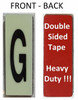 PHOTOLUMINESCENT DOOR NUMBER G SIGN HEAVY DUTY  Sign
