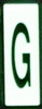 PHOTOLUMINESCENT DOOR NUMBER G SIGN HEAVY DUTY  Signage