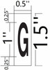 FD Sign PHOTOLUMINESCENT DOOR NUMBER G SIGN HEAVY DUTY