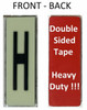 PHOTOLUMINESCENT DOOR NUMBER H SIGN HEAVY DUTY  Signage