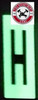 FD Sign PHOTOLUMINESCENT DOOR NUMBER H SIGN HEAVY DUTY