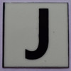 PHOTOLUMINESCENT DOOR NUMBER J Signage