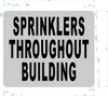 FD Sign SPRINKLERS Throughout Building