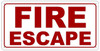 Fire Escape Sign