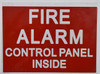 Fire Alarm Control Panel Inside Sticker Signage