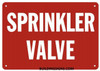 SPRINKLER VALVE SIGN