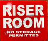 Riser Room Sign