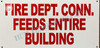 FIRE DEPT. CONN. FEEDS Entire Building Sign