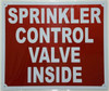 HPD Sign Sprinkler Control Valve Inside