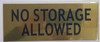 HPD Sign NO Storage Allowed