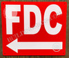 FD Sign FDC  -FDC Left Arrow