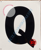 Large Letter Q-Metal Signage - Parking LOT Signage