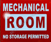 Sign Mechanical Room