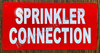 HPD Sign Sprinkler Connection