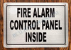 FD Sign FIRE Alarm Control Panel Inside - FACP Inside