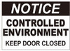 FD Sign Notice Control Enviroment Keep Door Closed Decal Sticker