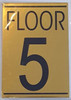 FLOOR 5 SIGN -  BACKGROUND