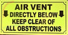 AIR Vent Signage