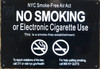 NYC Smoke Free ACT  for Establishment