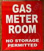 HPD Sign Gas Meter Room
