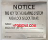KEY TO THE BOILER ROOM SILVER SIGN