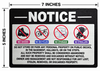No Storage in Hallway Sign