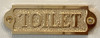 Brass Toilet Sign-Brass Door