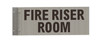 FIRE Riser Room Sign-Two-Sided/Double Sided Projecting, Corridor and Hallway SIGN
