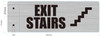 HPD SIGN EXIT Stairs -Two-Sided/Double Sided Projecting, Corridor and Hallway