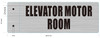 HPD SIGN Elevator Motor Room Sign-Two-Sided/Double Sided Projecting, Corridor and Hallway