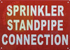 FD SIGN Sprinkler Standpipe Connection