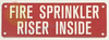 FIRE SPRINKLER RISER INSIDE SIGN