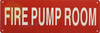 HPD FIRE PUMP ROOM SIGN