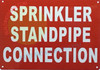 SPRINKLER STANDPIPE CONNECTION SIGNAGE