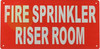 FIRE SPRINKLER RISER ROOM