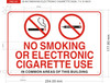 NO SMOKING ELECTRONIC CIGARETTE SIGNAGE