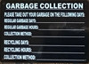 HPD GARBAGE COLLECTION SIGN