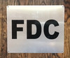 FDC SIGNAGE BRUSH SILVER