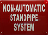 NON AUTOMATIC STANDPIPE SYSTEM