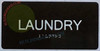 LAUNDRY  Tactile Touch Braille