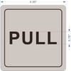 PULL AND PUSH DOOR SIGN