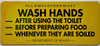 NYC All employee must wash hands Signage