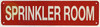 SPRINKLER ROOM SIGN, Fire Safety Sign