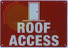 FD Sign ROOF Access with Symbol
