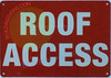 FD Sign ROOF Access