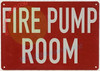 HPD Sign FIRE Pump Room Sign