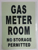 GAS METER ROOM SIGN