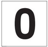 PHOTOLUMINESCENT DOOR NUMBER 0 SIGN HEAVY DUTY / GLOW IN THE DARK "DOOR NUMBER ZERO" SIGN HEAVY DUTY