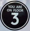 You are ON Floor 3 Sticker/Decal